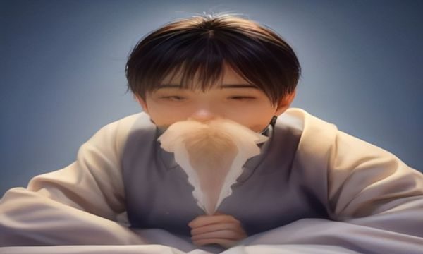 编辑正在整理成堆的行业资料文件，桌面摆放放大镜与笔记本，光线偏暖